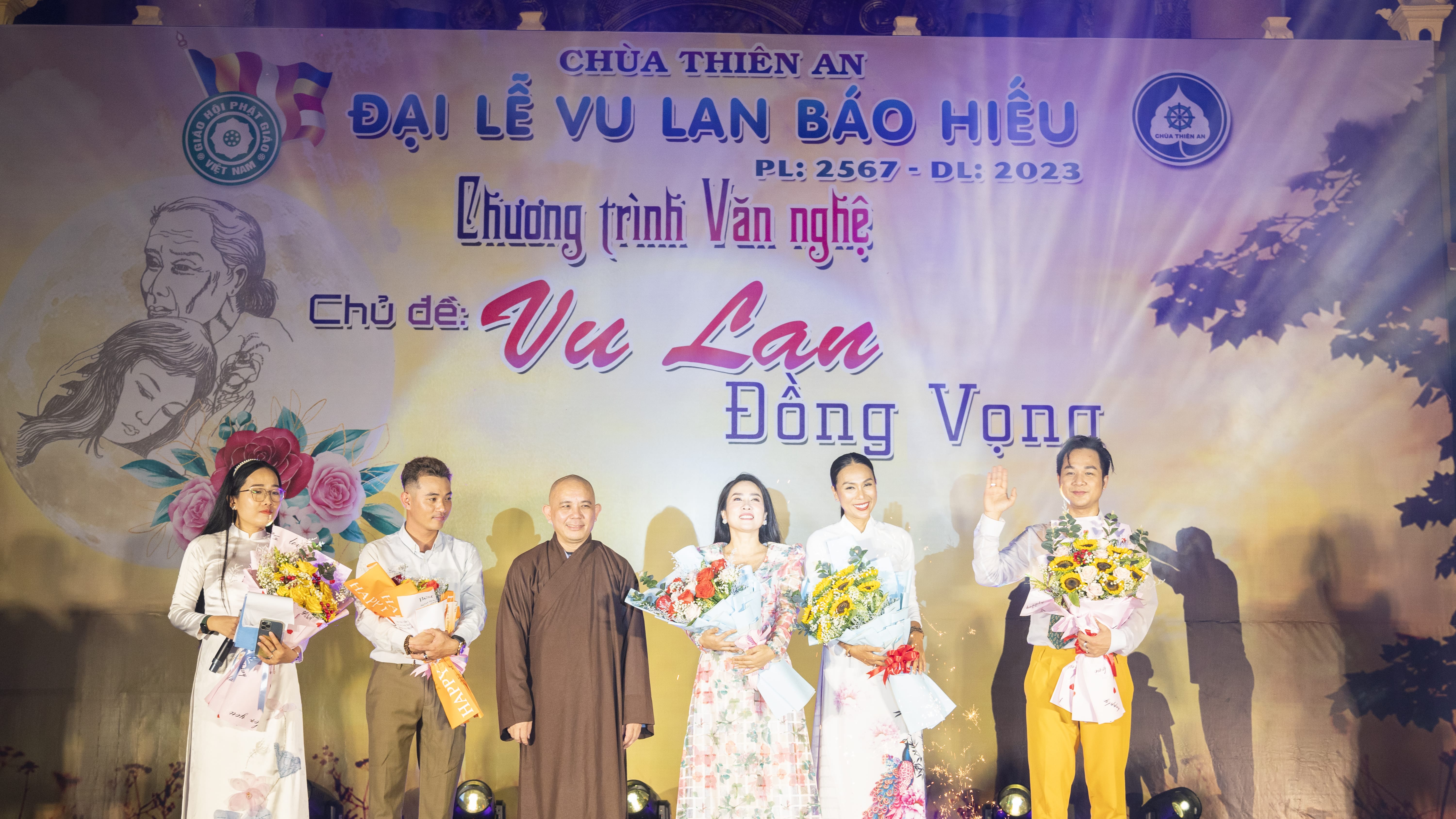 An Nhơn: Chùa Thiên An tổ chức văn nghệ chào mừng mùa Vu lan báo hiếu